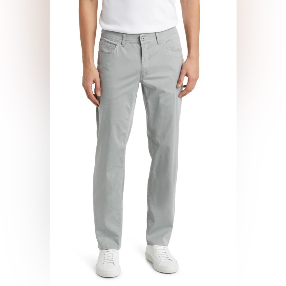 Brax Cooper Fancy Regular Fit 5 Pocket Pants Grey Size 35W